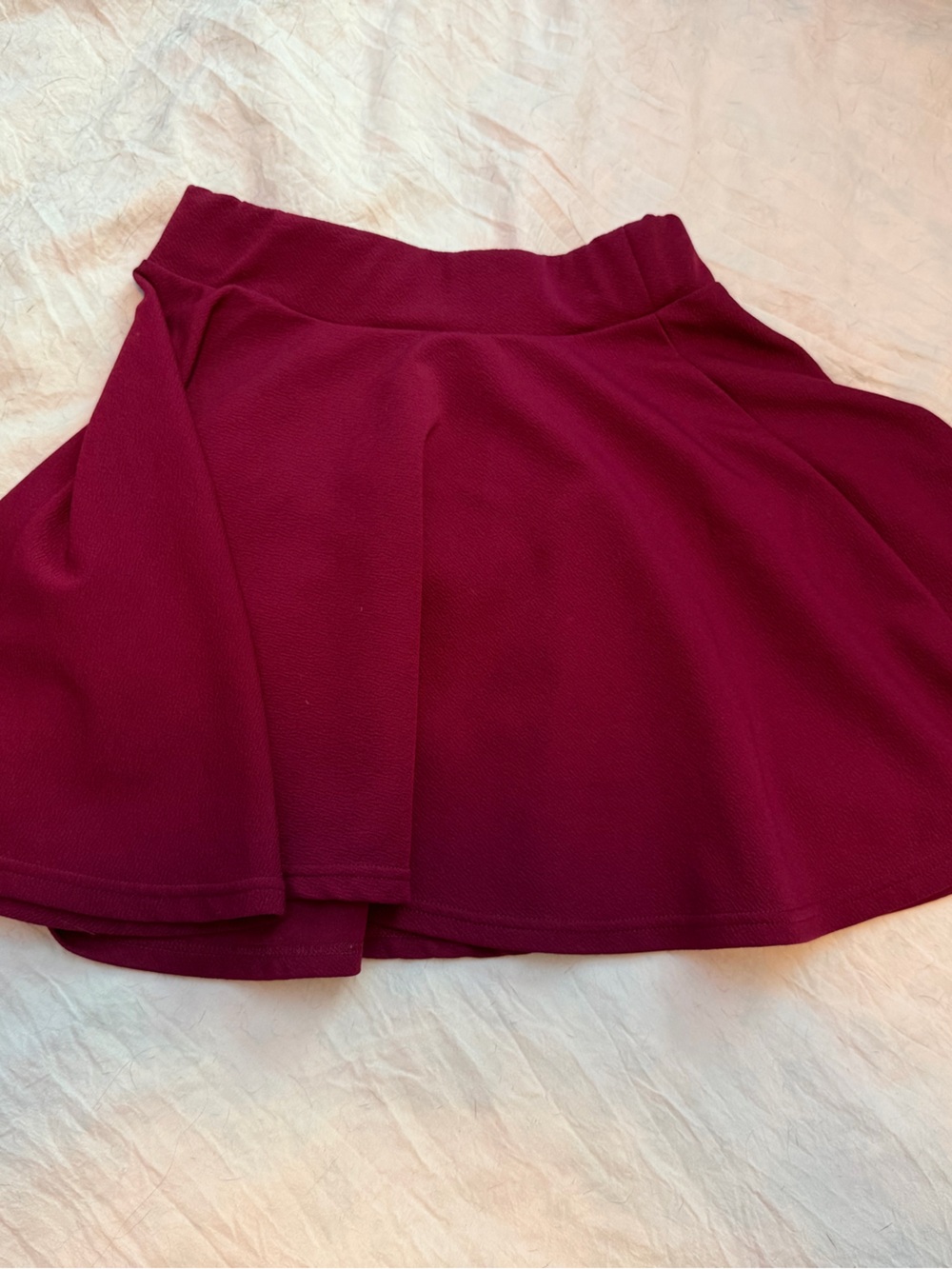 Women’s Circle Skater Skirt - Burgundy (sz Small)